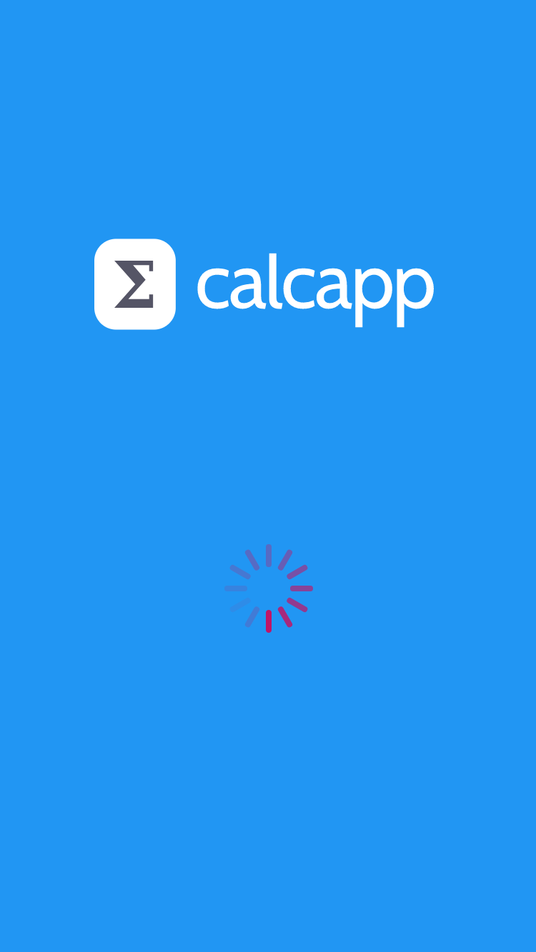 Calcapp — Feature: Customize the loading screen