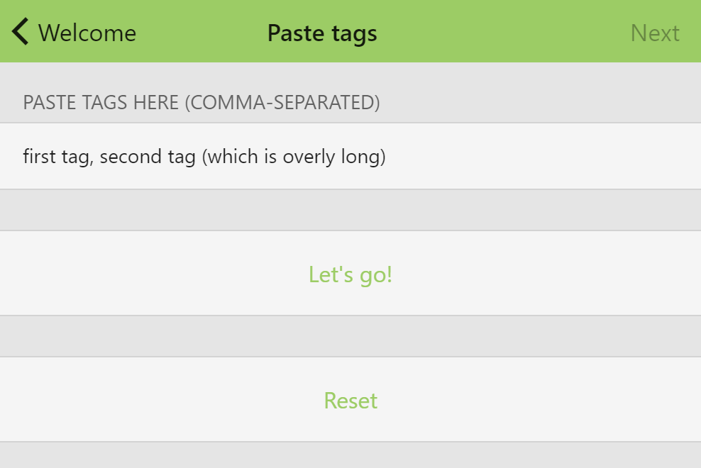 Importing tags into the Tag Editor