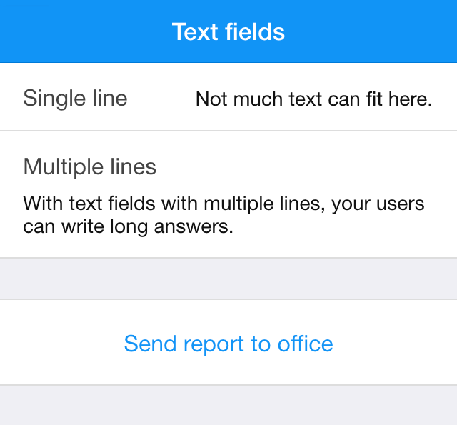Input text fields with multiple lines