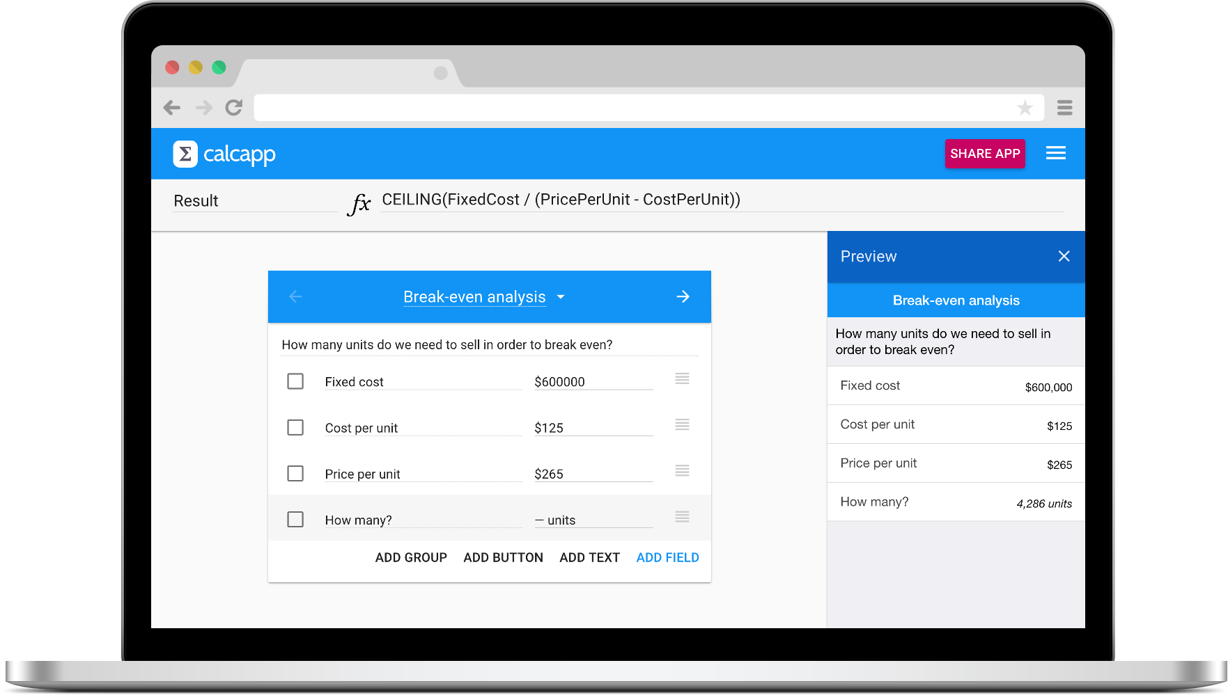 Create your own mobile app - Online Calculator App